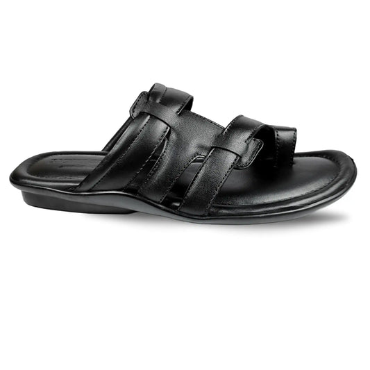 Men Genuine Leather Sandals Formal Slider Slippers