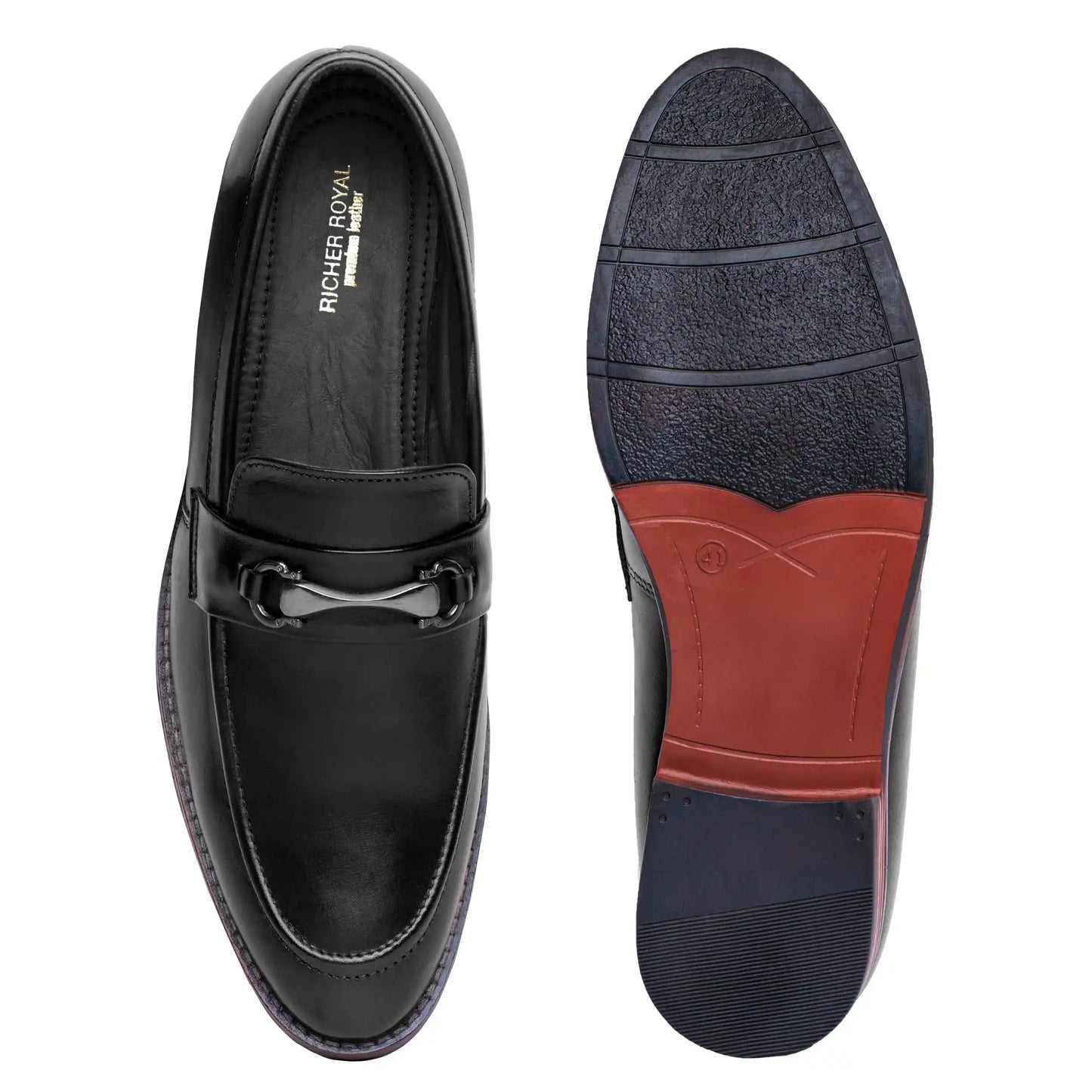 Bit Loafers for Men Pure Leather Slip On Shoes