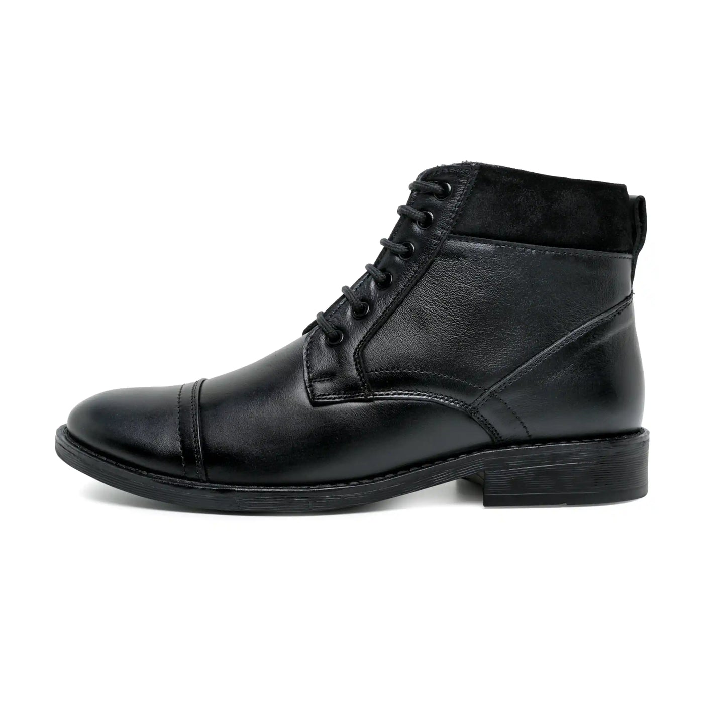 Men High Neck Pure Leather Boots Ankle Shoes