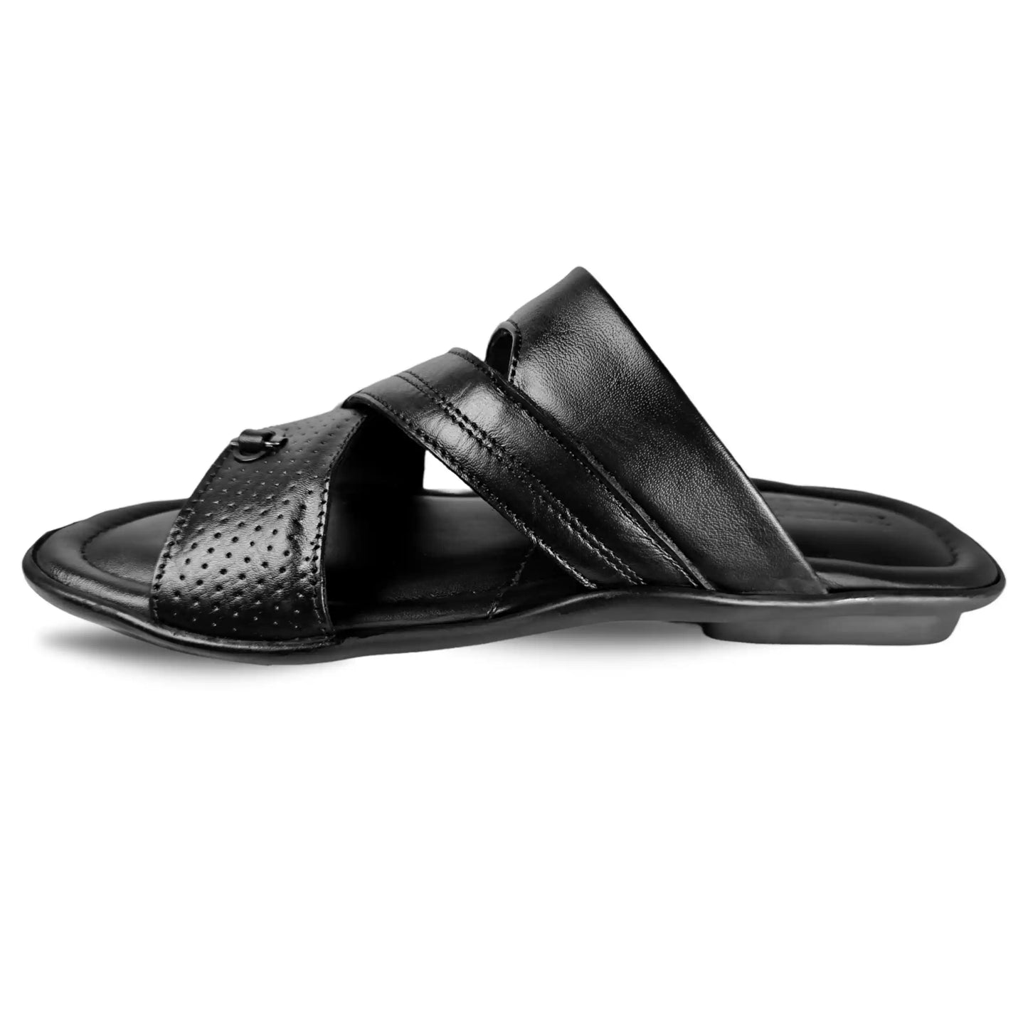 Men Pure Leather Sandals Formal Slippers