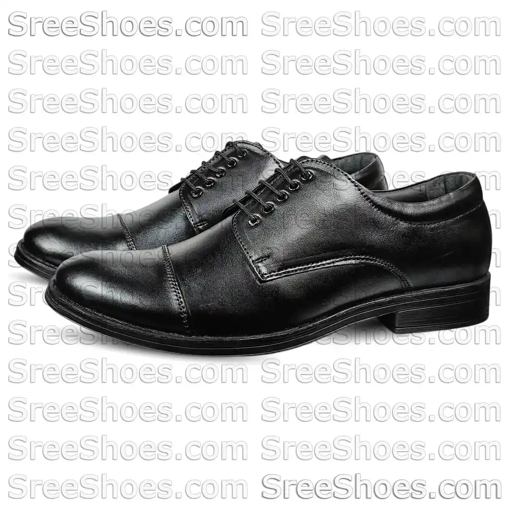 Pure Leather Formal Derby Shoe Cap Toe Comfort Dress Shoes