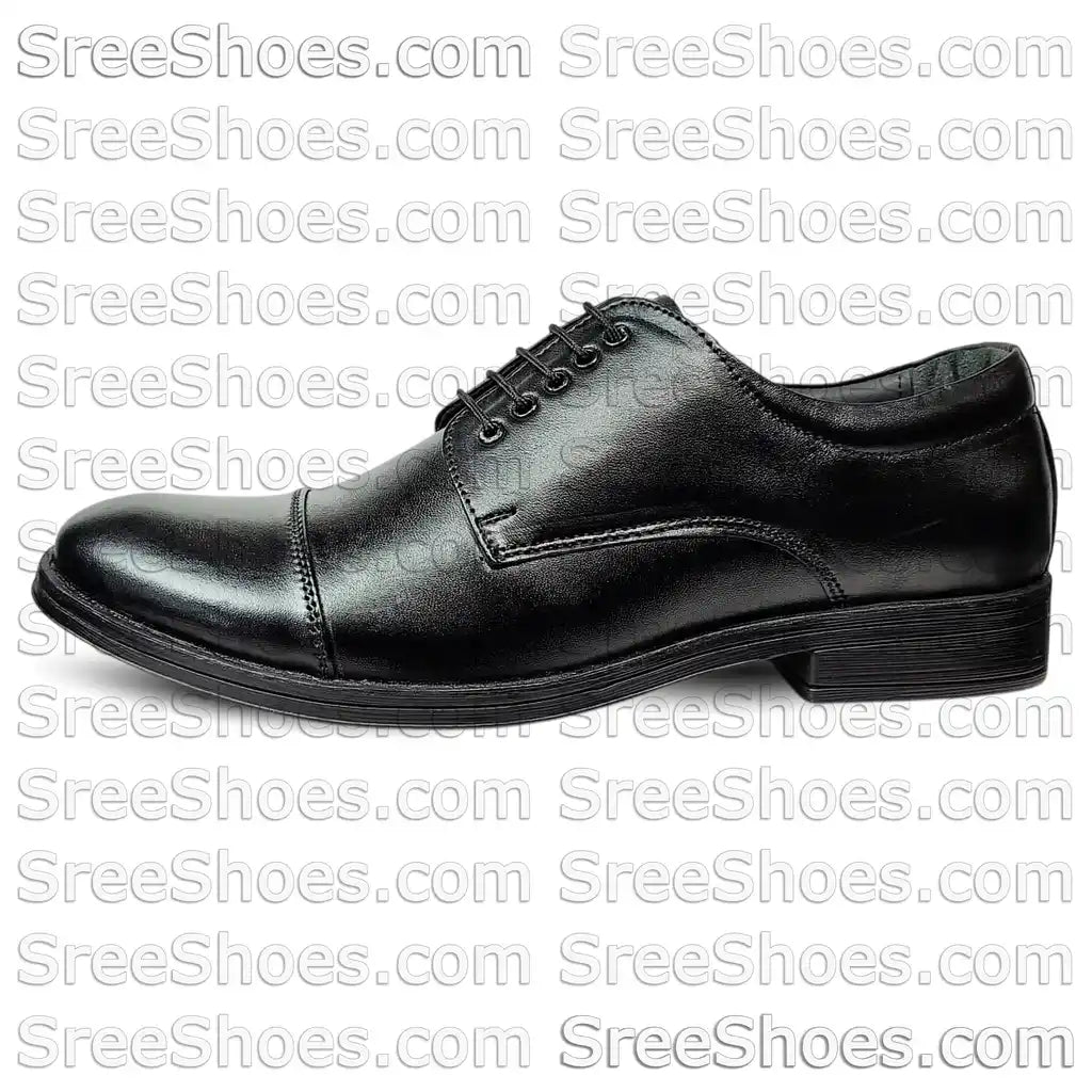 Pure Leather Formal Derby Shoe Cap Toe Comfort Dress Shoes