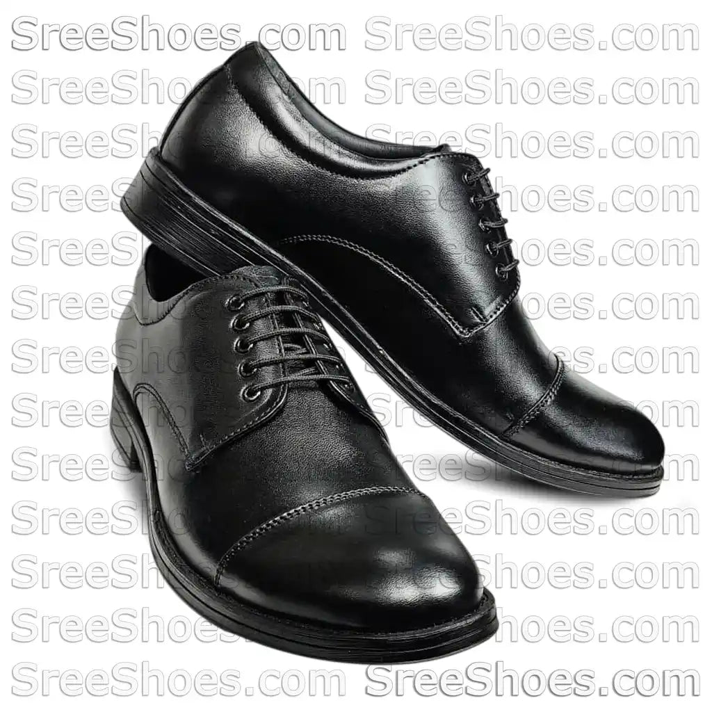 Pure Leather Formal Derby Shoe Cap Toe Comfort Dress Shoes