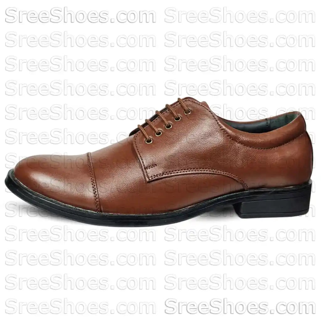 Pure Leather Formal Derby Shoe Cap Toe Comfort Dress Shoes