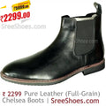 Classy Full-Grain Leather Chelsea Boots for Men Business Boots
