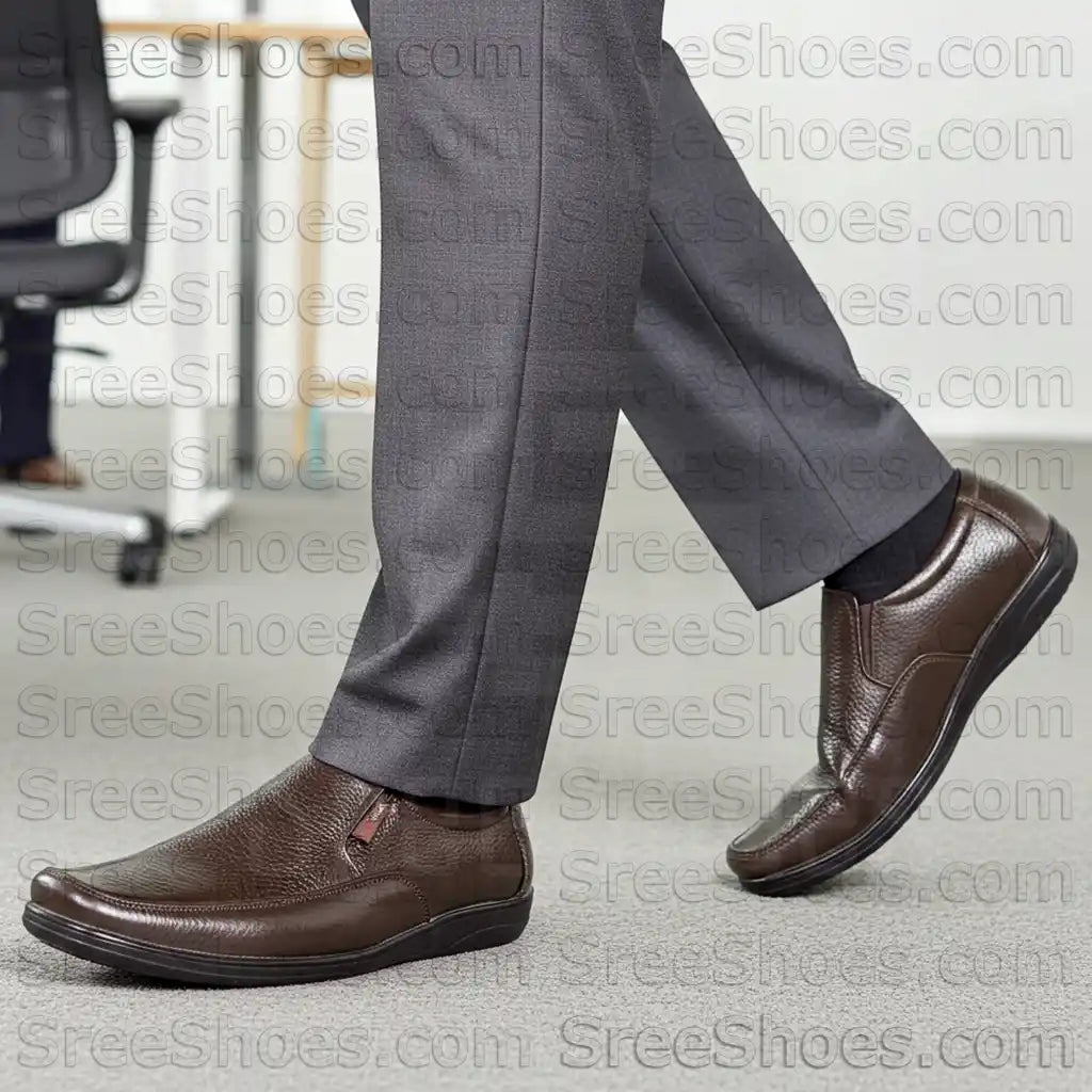 Real Leather Men's slip on Formal Loafer Shoes