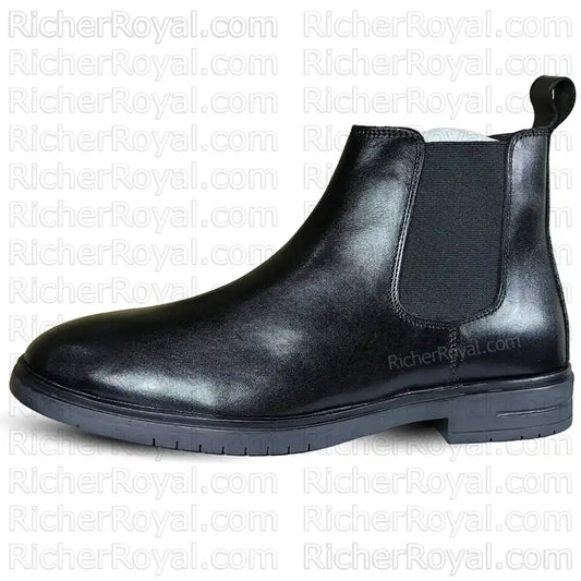 Pure Full-Grain Leather Chelsea Boots for Men