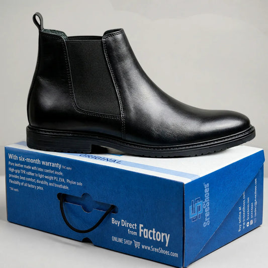 Men's Pure Leather (Full Grain) Chelsea Boots