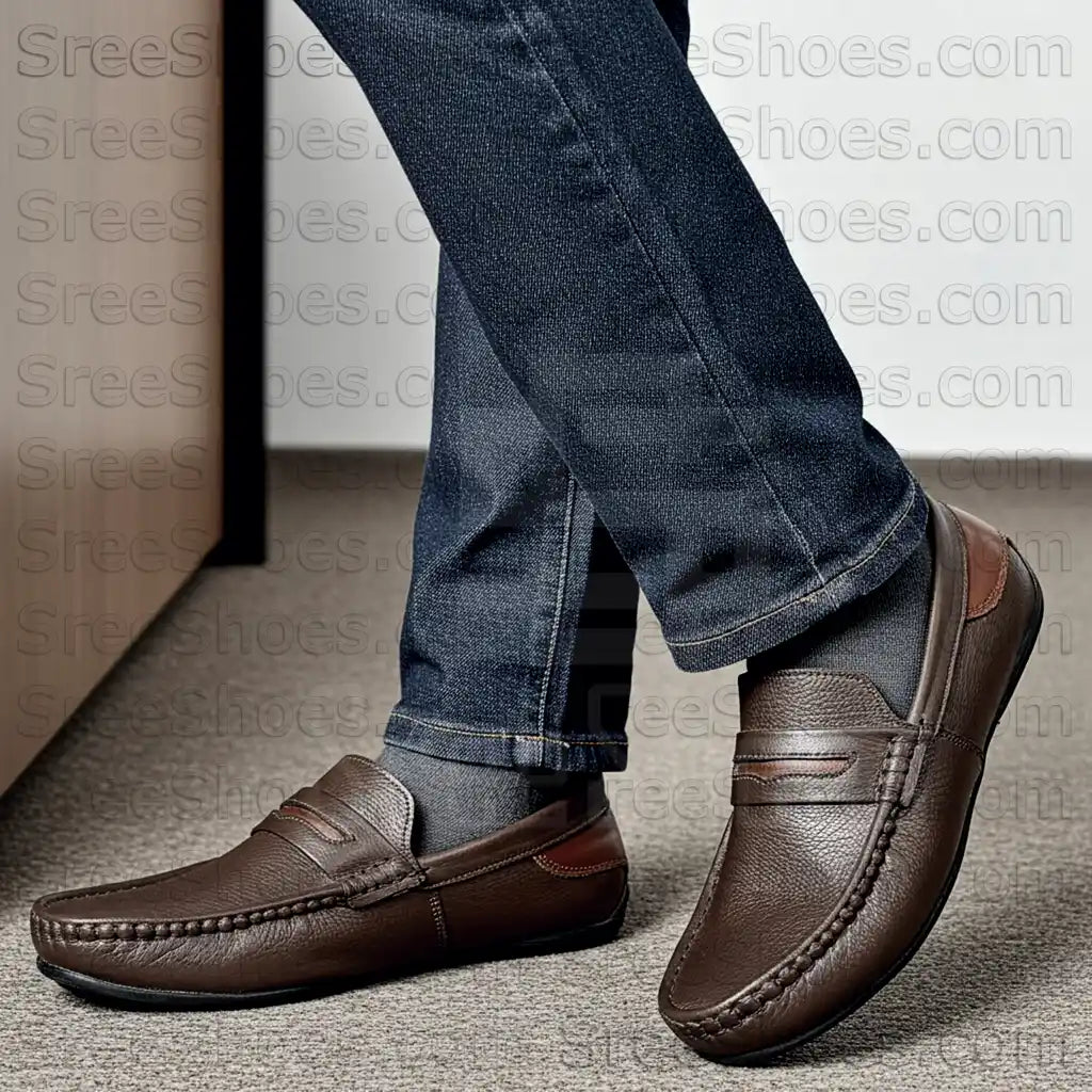 Genuine Leather Loafers for Men