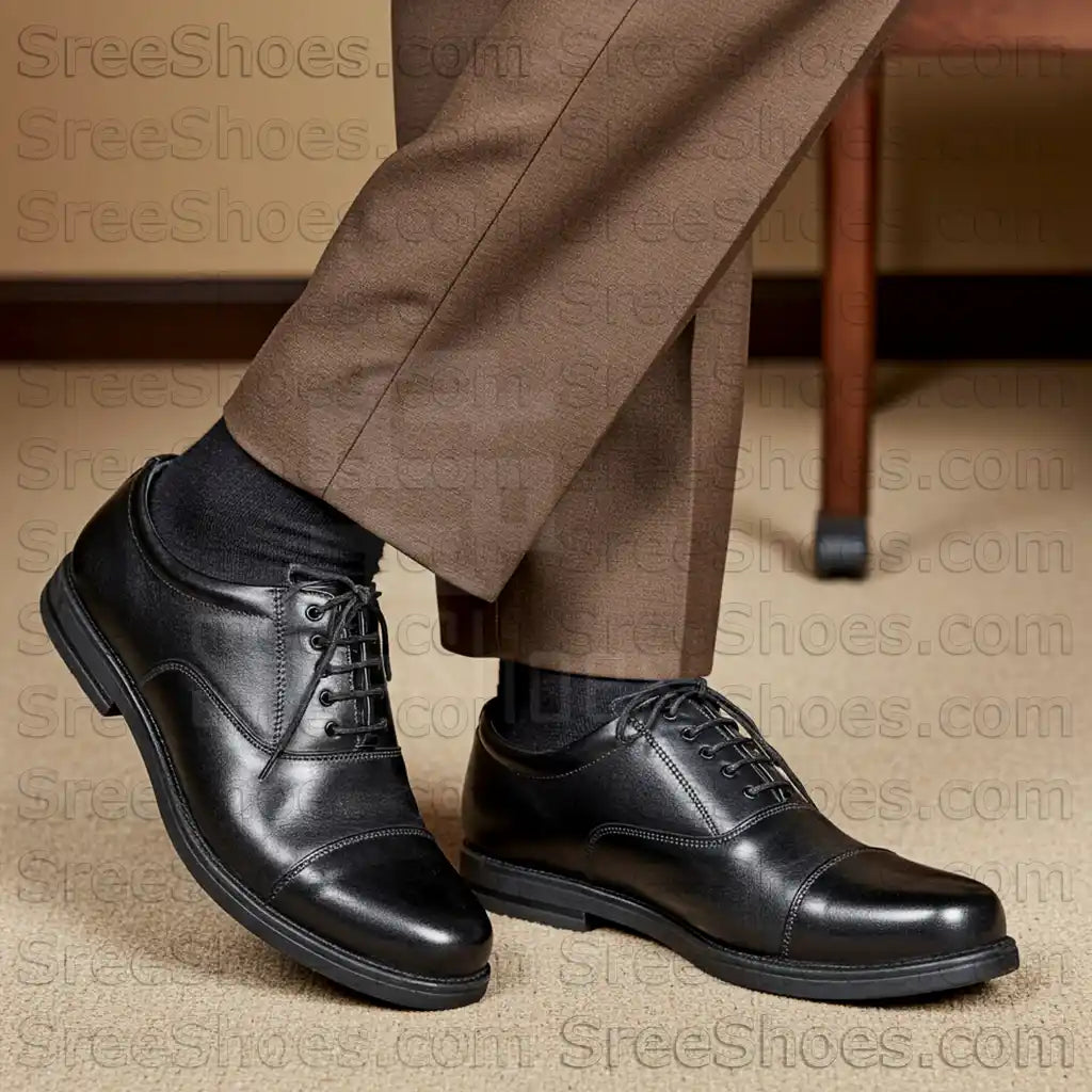 Genuine Leather Oxford Shoes Lace Up