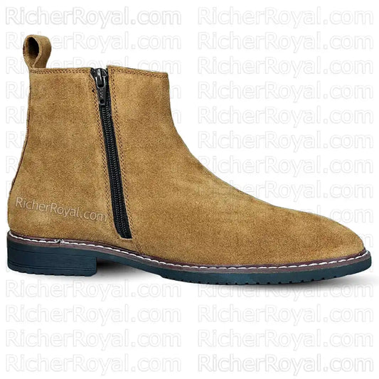 Men's Premium Suede Leather Chelsea Boots