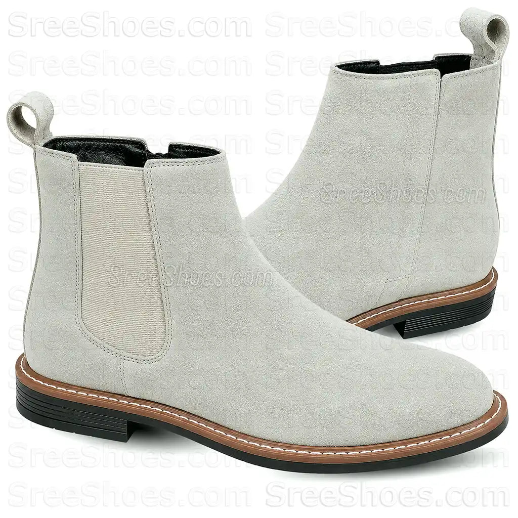 Men's Premium Suede Leather Chelsea Boots