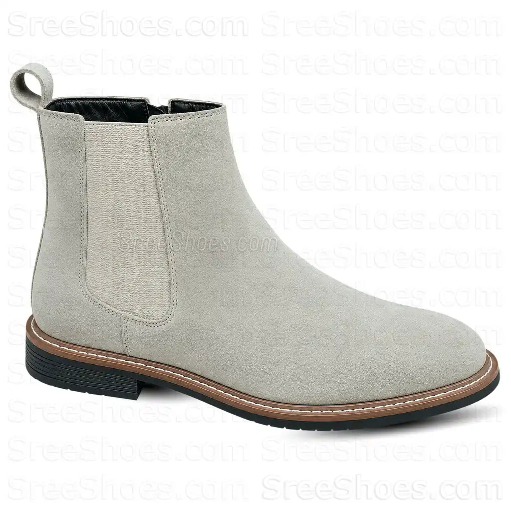 Men's Premium Suede Leather Chelsea Boots