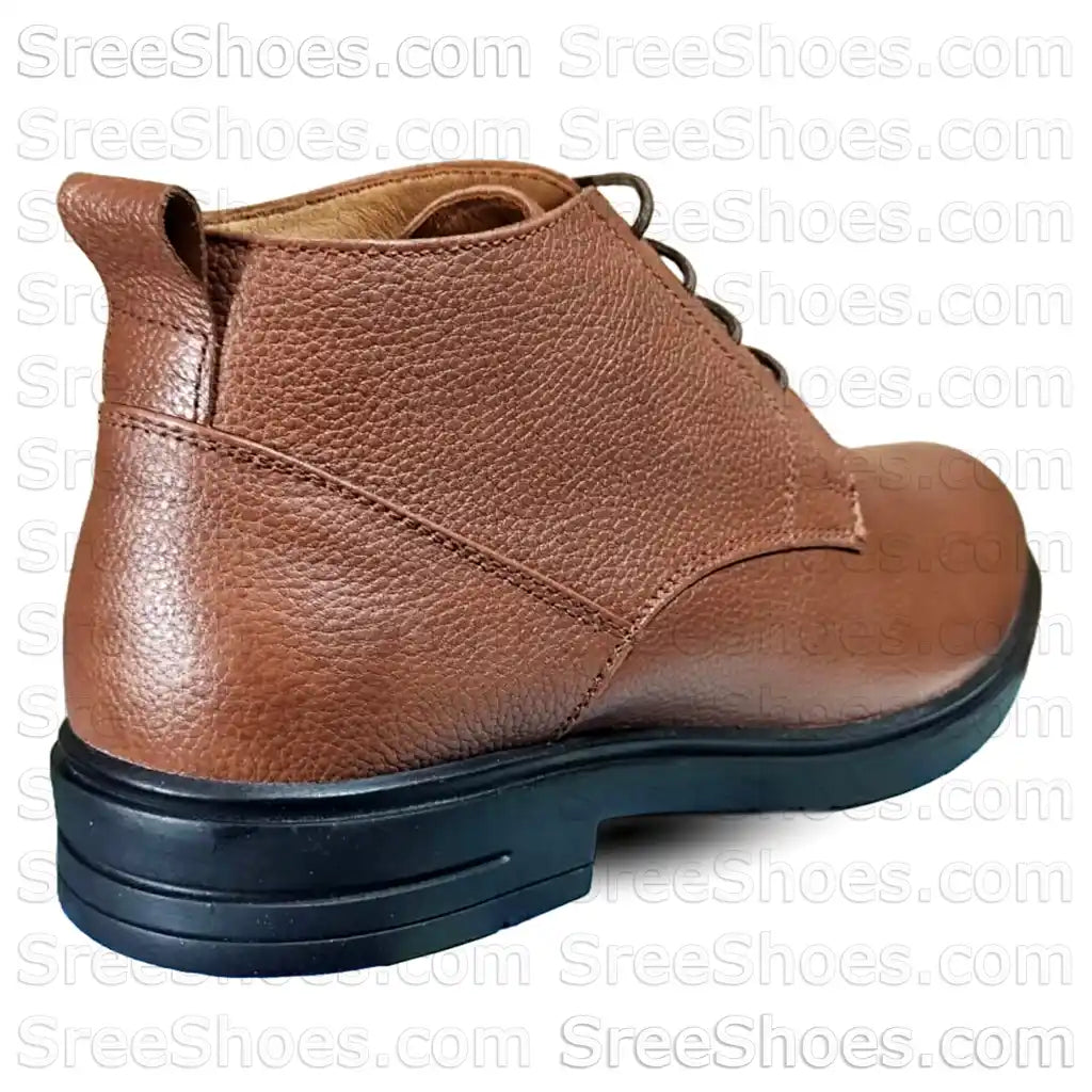 Pure Leather High Ankle Shoes - Men's Chukka Boots (Full-Grain)