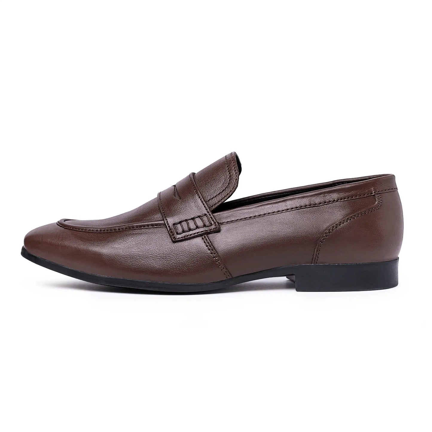Men Pure Leather Penny Loafer Slip On Shoes