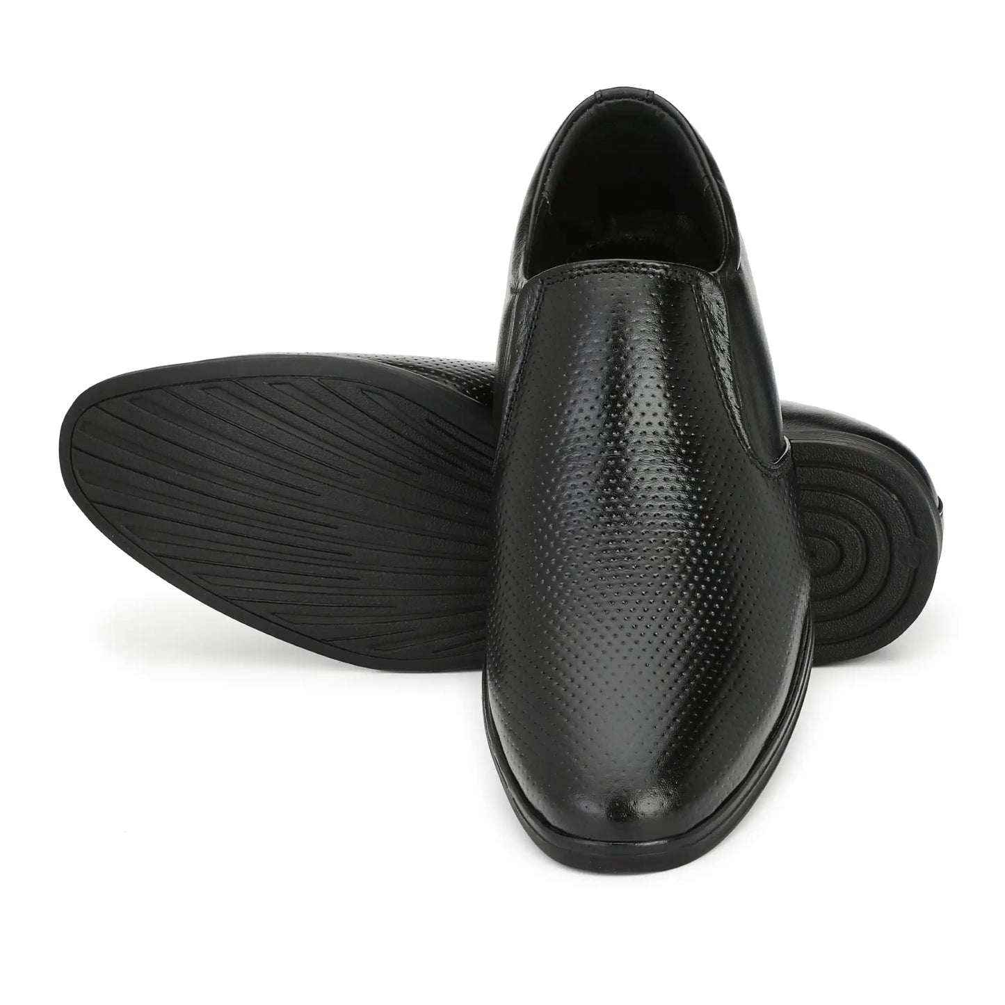Slip On for Men Dotted Pure Leather Formal Shoes