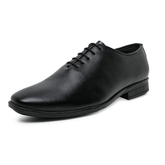 Black Wholecut Oxford Pure Leather Shoes