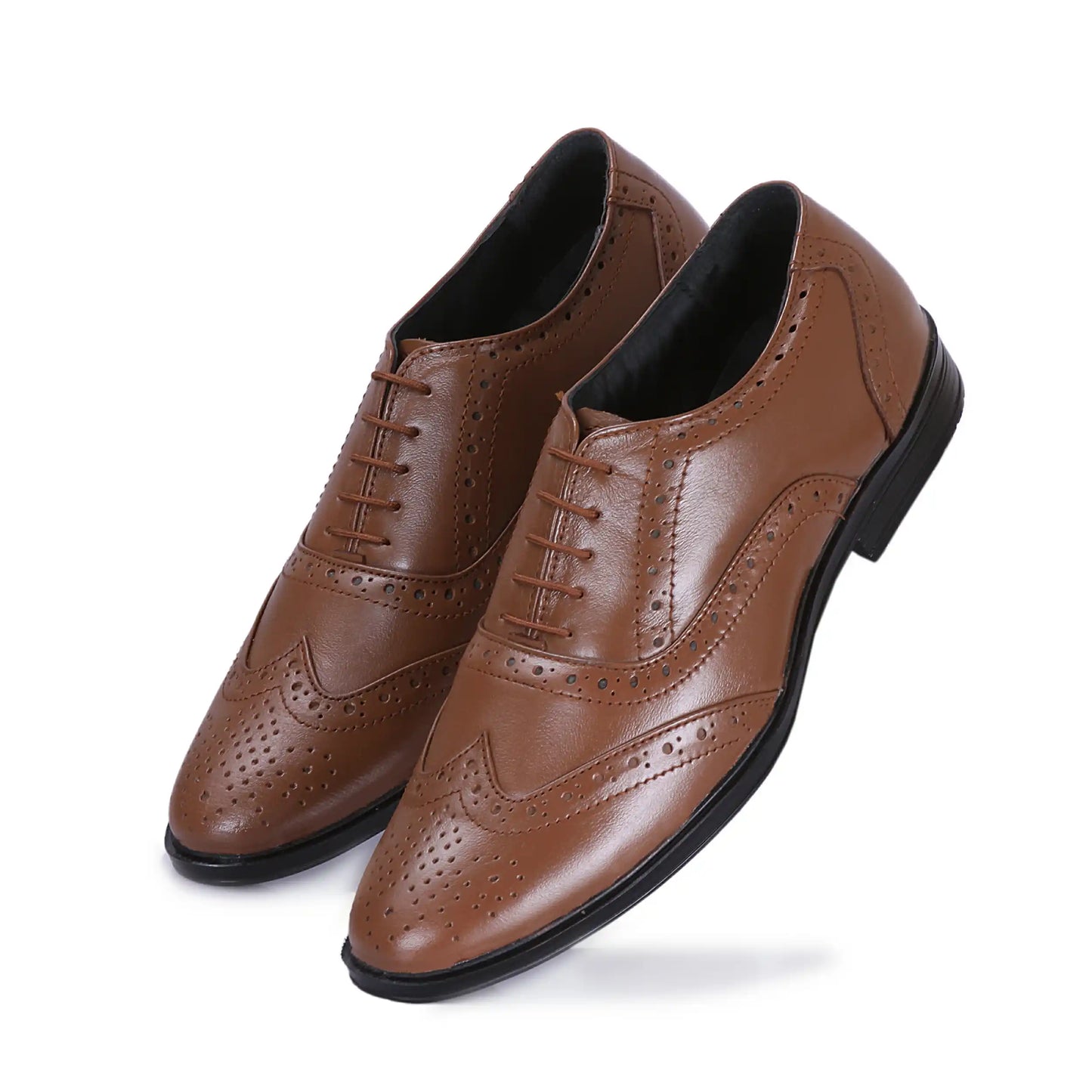 Brogue Pure Leather Shoes For Men